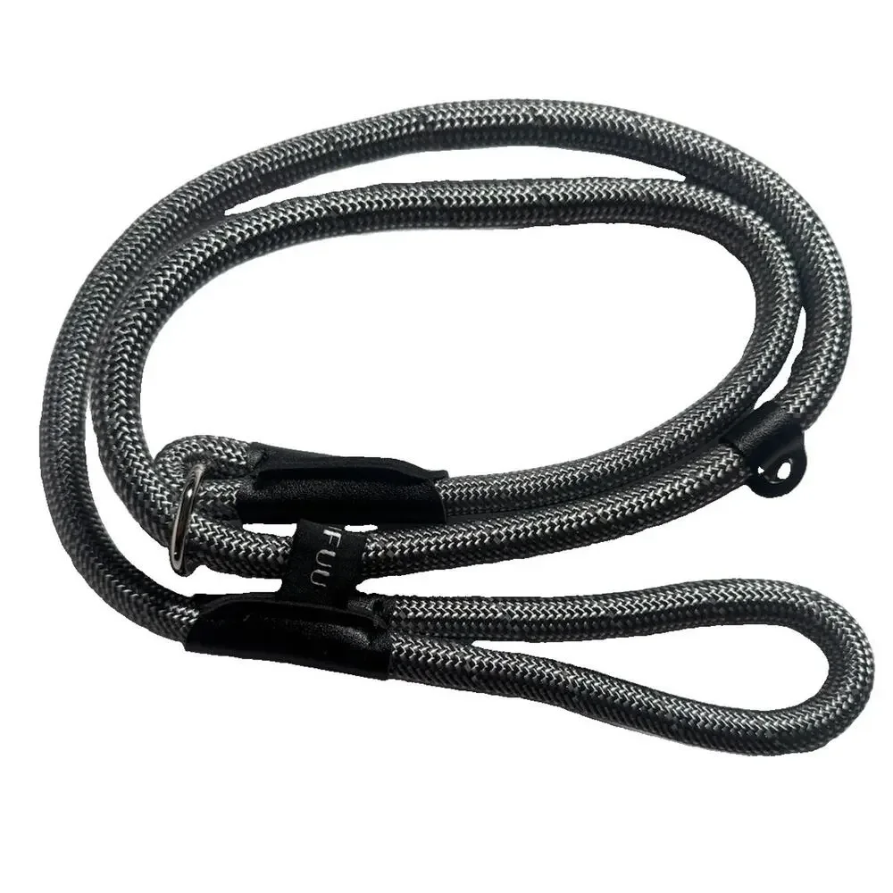 PUUFUU Reflective Slip Lead Dog Leash 6FT x 1/2” Gray Heavy Duty Large Dogs